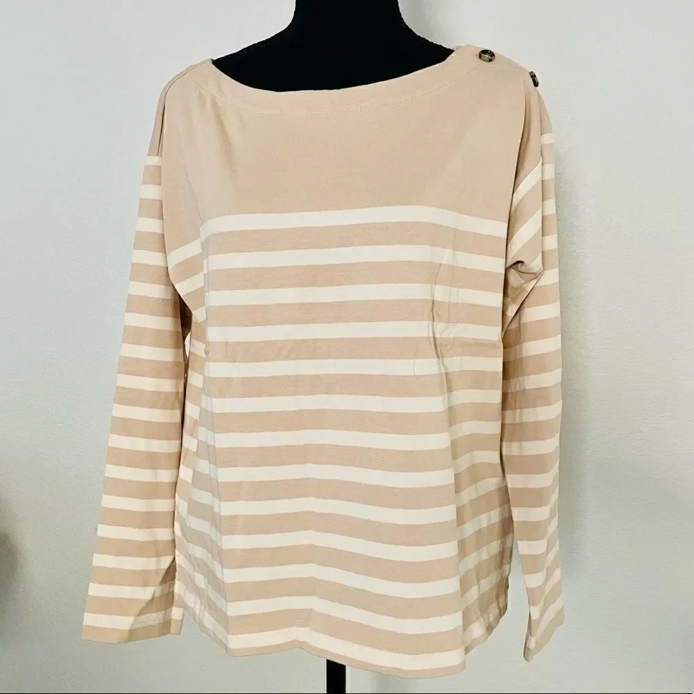 NWT J.Crew Mariner Cloth Boatneck Shirt